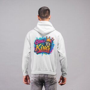🎱 Graffiti 8 Ball King Heavy Weight Hoodie | Streetwear Pool Tee